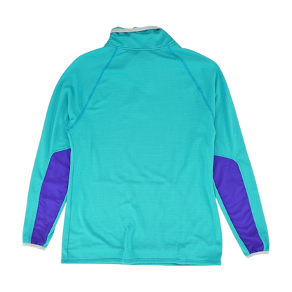 Blue Solid 1/4 Zip Pullover