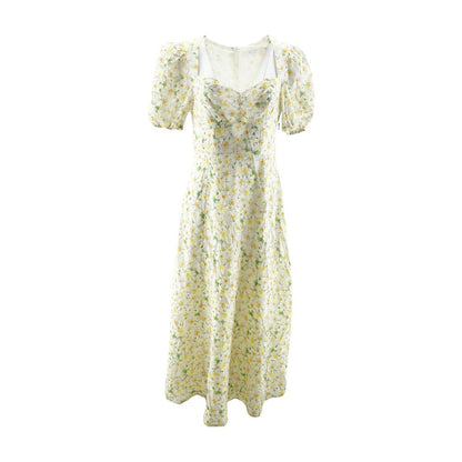 Yellow Floral Maxi Dress