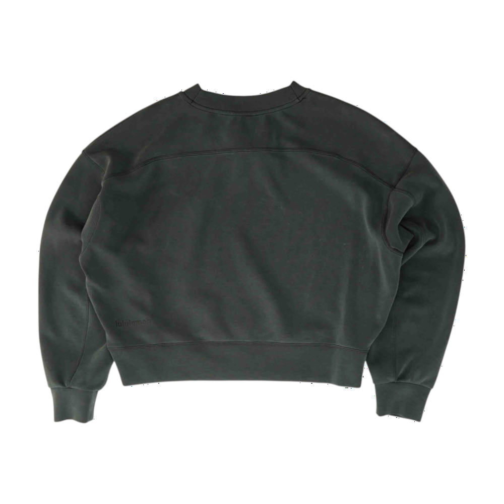 Gray Solid Sweatshirt Pullover