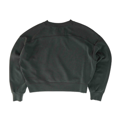 Gray Solid Sweatshirt Pullover
