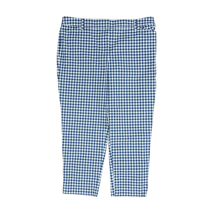 Navy Check Pants