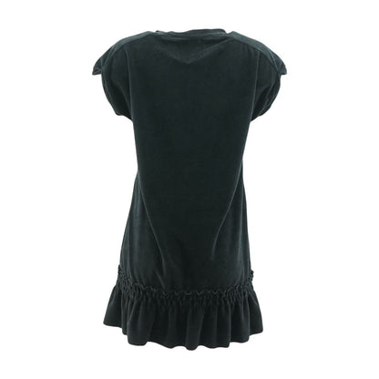 Black Solid Mini Dress