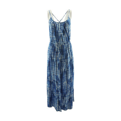 Blue Tie Dye Maxi Dress