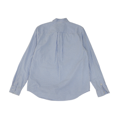 Blue Check Long Sleeve Button Down