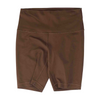 Brown Solid Active Shorts