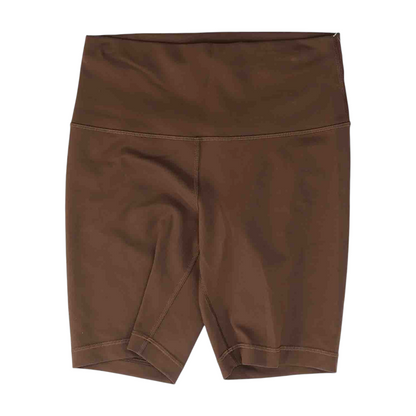 Brown Solid Active Shorts