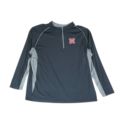 Black Solid 1/4 Zip Pullover