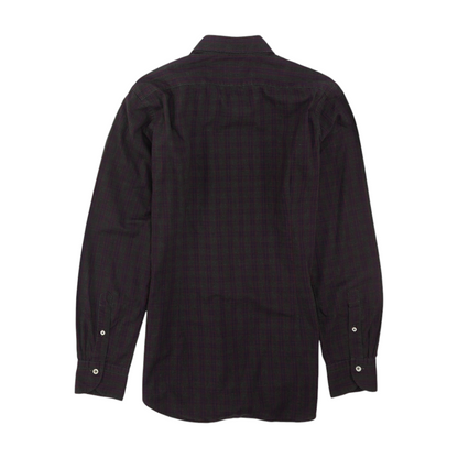 Charcoal Plaid Long Sleeve Button Down