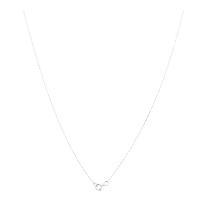 1/4 ctw 14K White Gold Sapphire Pendant Necklace