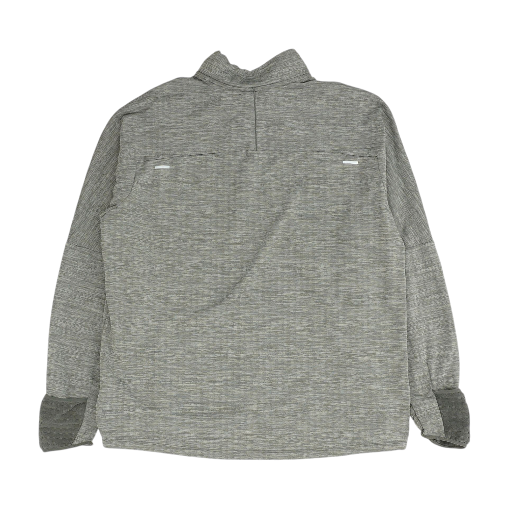 Gray Solid 1/4 Zip Pullover