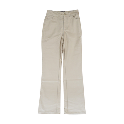 Beige Bootcut Pants