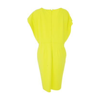 Neon Yellow Plus Midi Dress