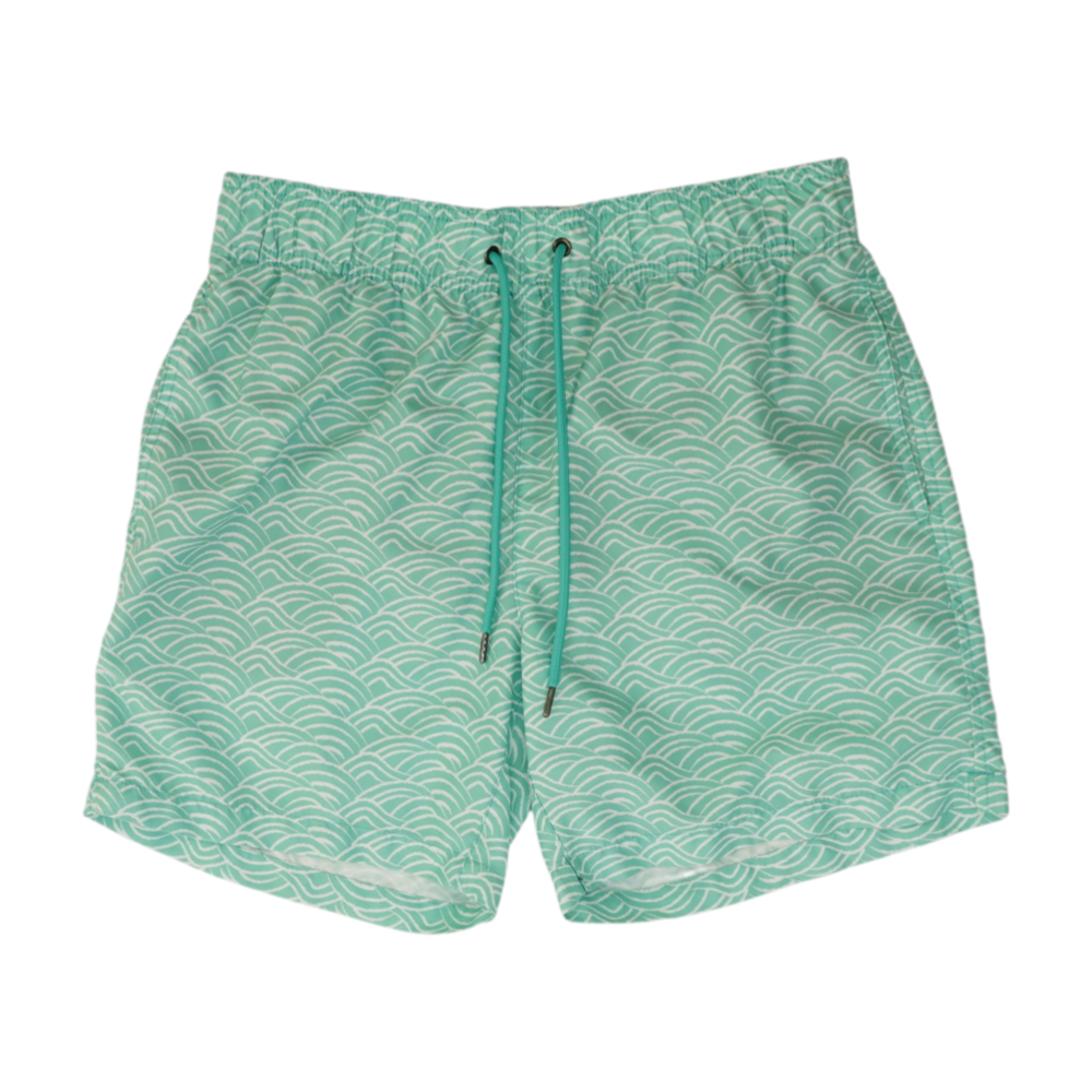 Green Print Swim Bottom