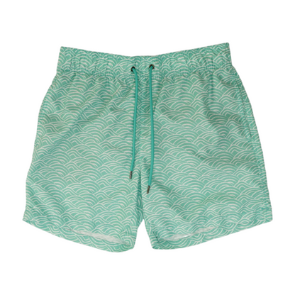 Green Print Swim Bottom