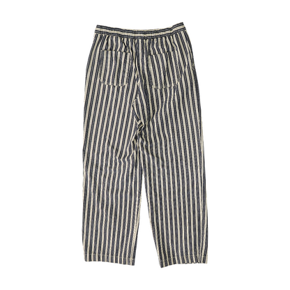 Navy Striped Pants