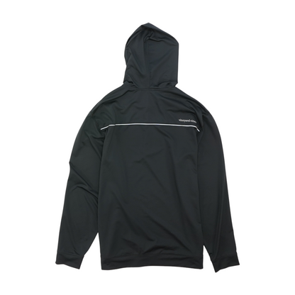 Black Solid Hoodie Pullover