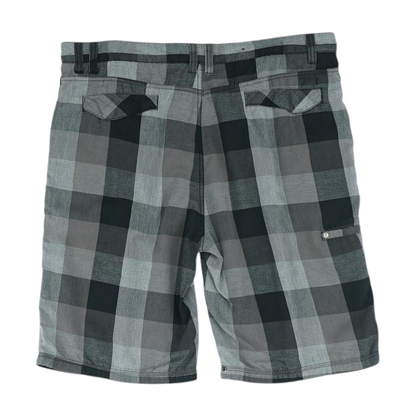 Gray Check Chino Shorts