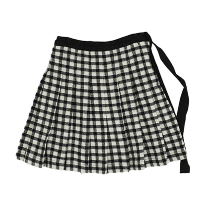 Black Plaid Skirt