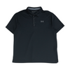 Black Solid Short Sleeve Polo