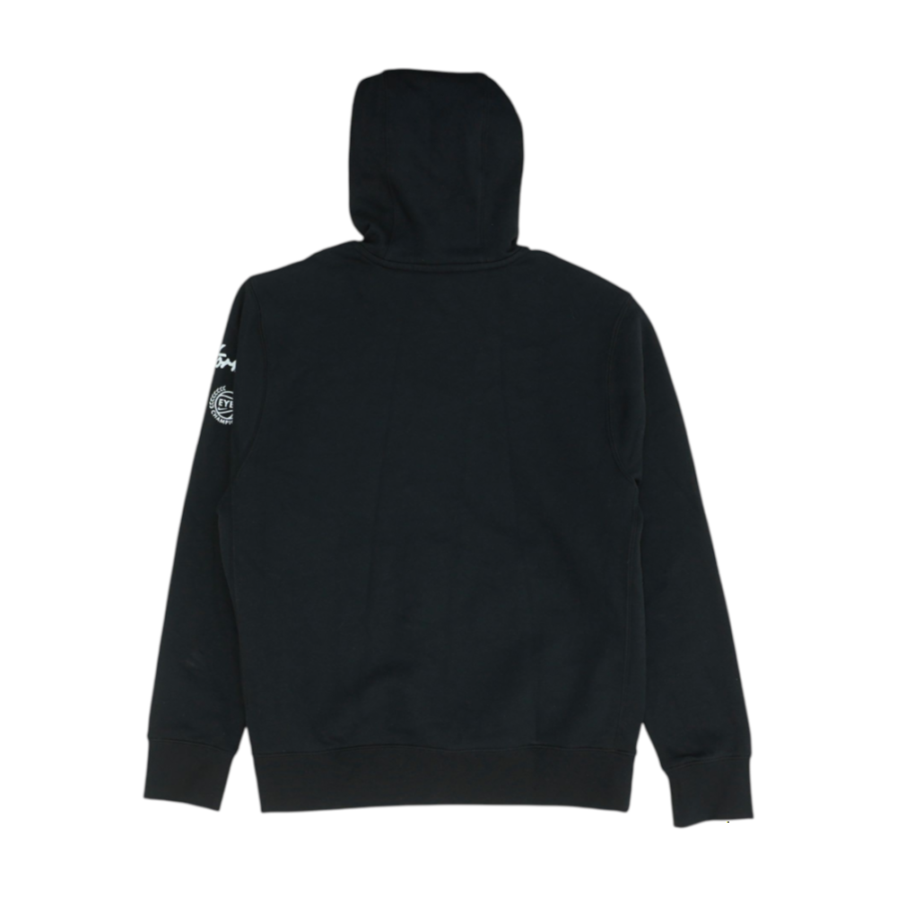 Black Solid Hoodie Pullover