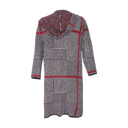 Black Abstract Cardigan Sweater