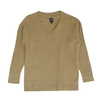 Tan Solid Pullover Sweater