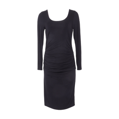 Black Maternity Midi Dress