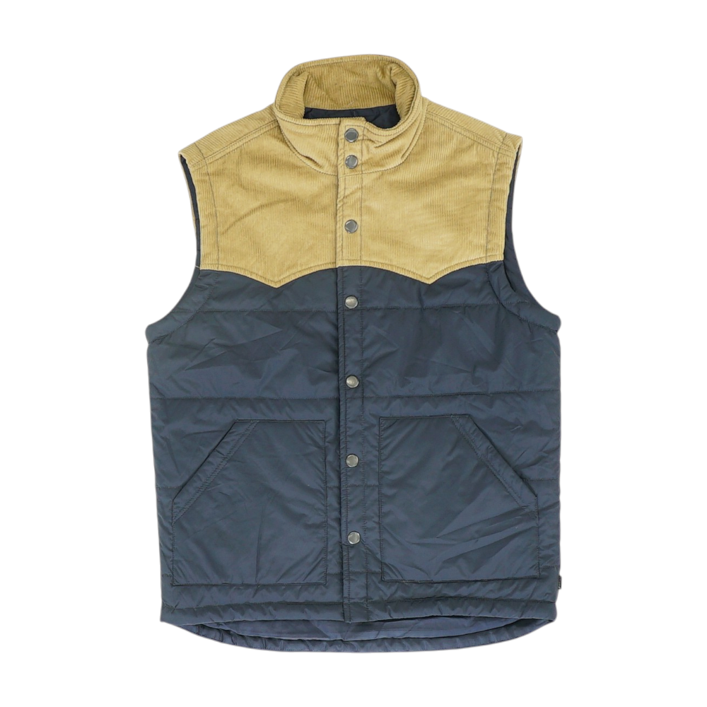 Navy Color Block Vest