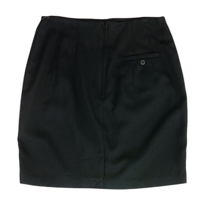 Vintage 1990's-2000's Black Solid Mini Skirt