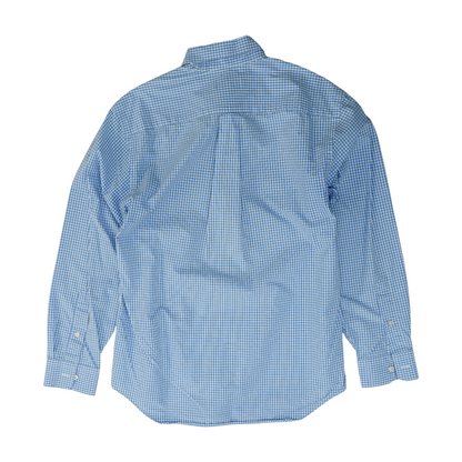 Blue Check Long Sleeve Button Down