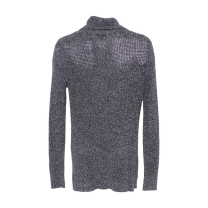 Black Abstract Cardigan Sweater