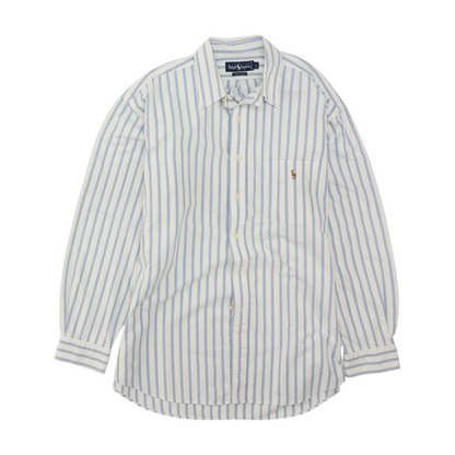 Blue Striped Long Sleeve Button Down