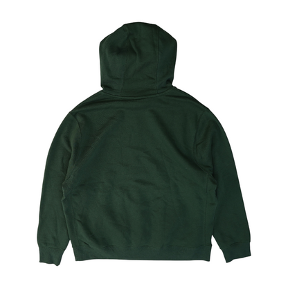 Green Solid Hoodie Pullover