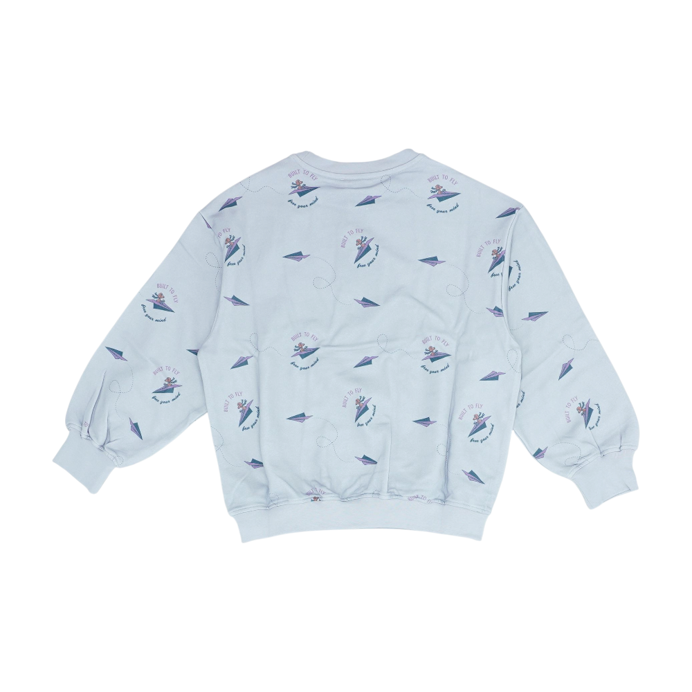 Purple Graphic Sweatshirt Pullover