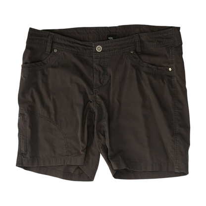 Gray Solid Chino Shorts