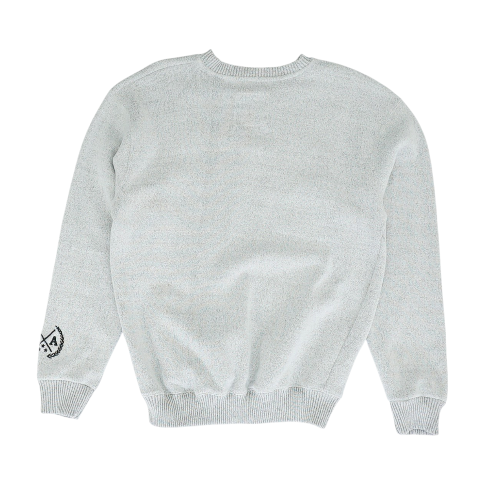 Gray Solid Sweatshirt Pullover