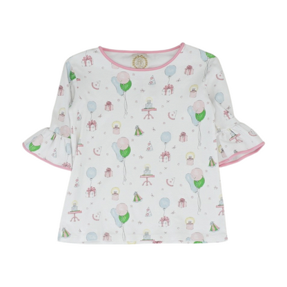 White Print Blouse