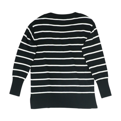 Black Striped Pullover Sweater