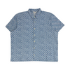 Blue Floral Short Sleeve Button Down