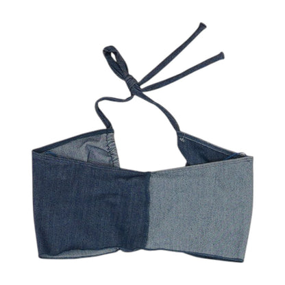 Blue Cropped Blouse