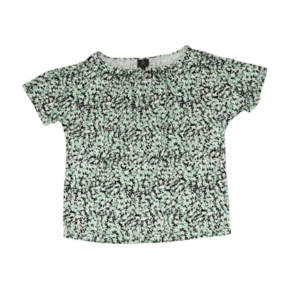 Green Print Blouse