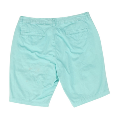 Blue Petite Solid Chino Shorts