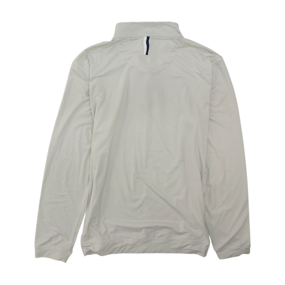 Gray Solid 1/4 Zip Pullover