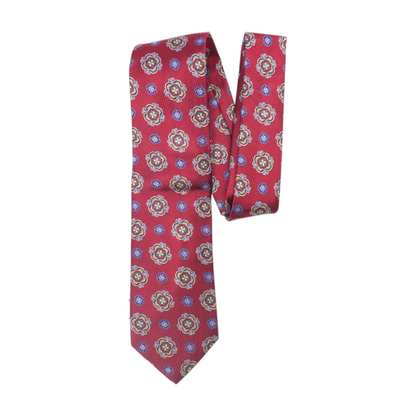 Red Floral Neck Tie