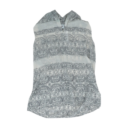 Gray Print Blouse