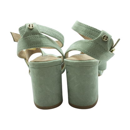 Green Block Heels