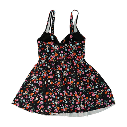 Black Floral One-Piece