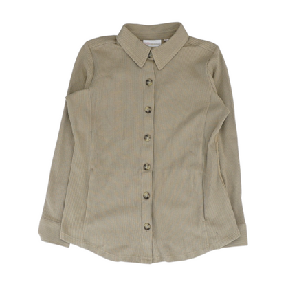 Tan Petite Button Down
