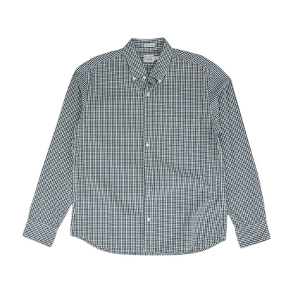 Black Check Long Sleeve Button Down