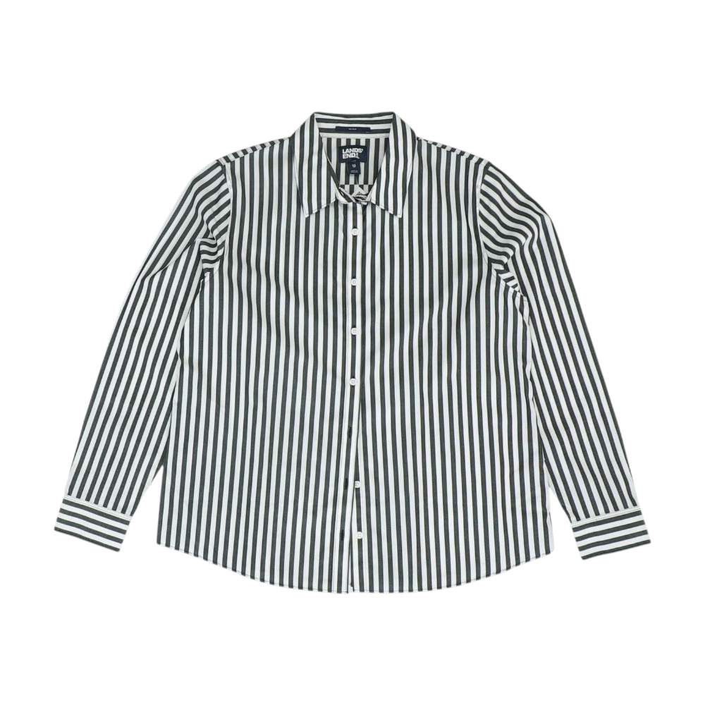 Black Striped Button Down